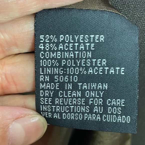 Vtg 80’s Albert Nipon Blazer Suits Brown Size 14 - Picture 8 of 16